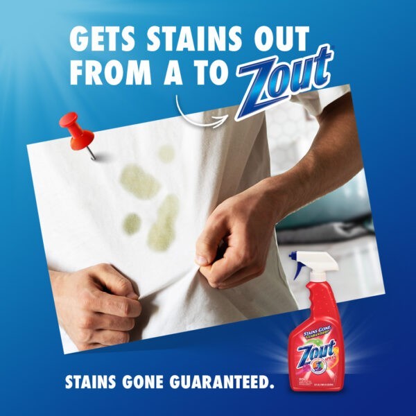 Zout Stain Remover – Effective on Tough and Set-In Stains – 12oz
