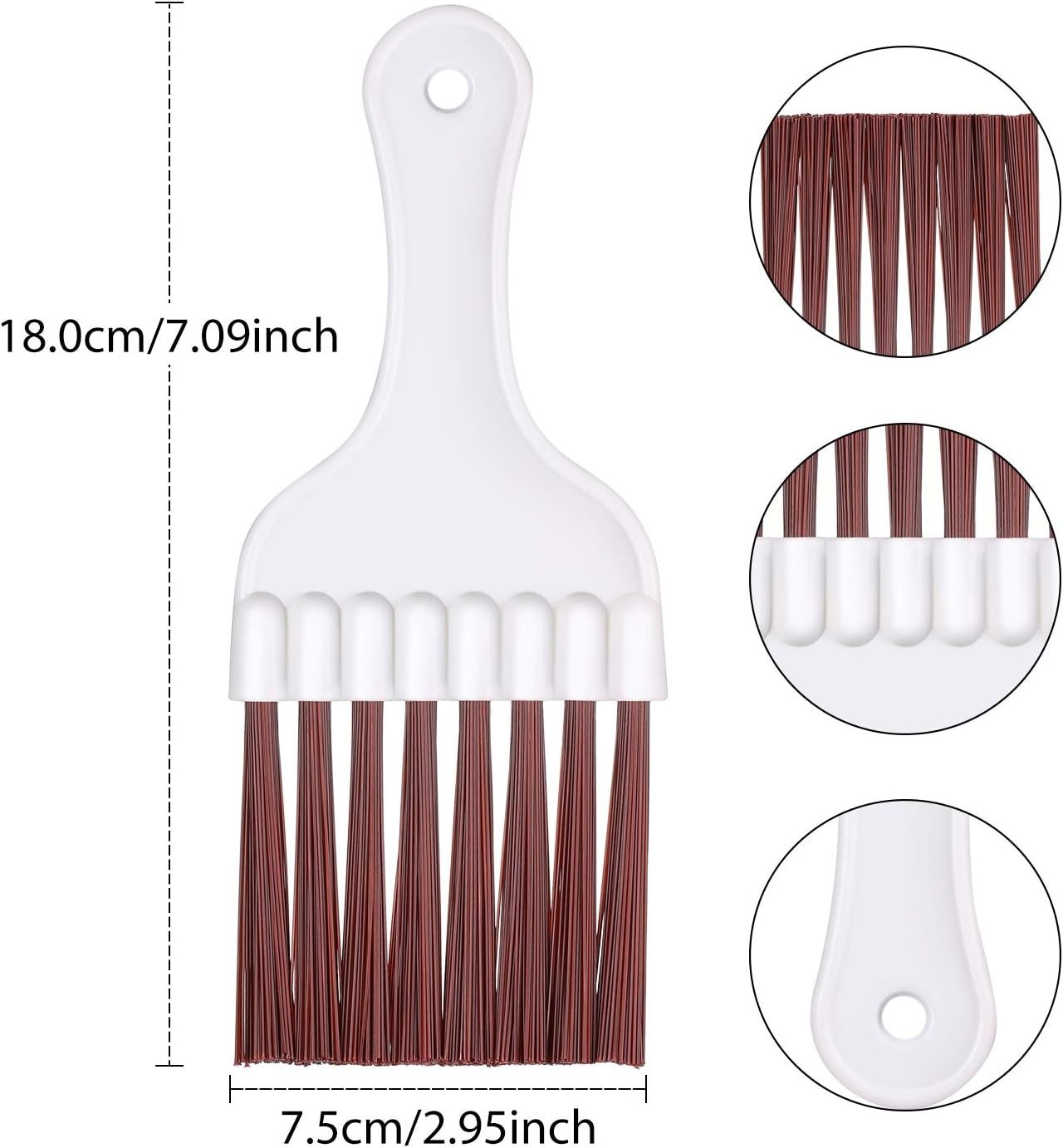 3-Piece Stainless Steel and Plastic Coil Cleaning Brush Set for Efficient Care
