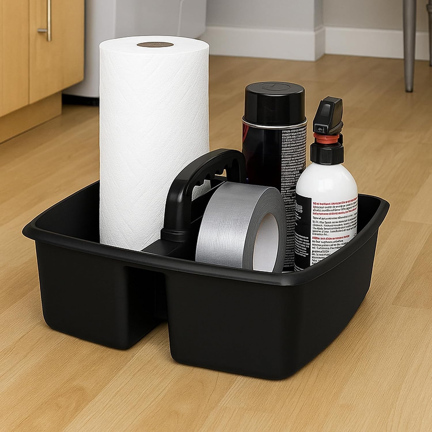 Versatile 2-Compartment Cleaning Caddy – Perfect for Home or Professional Use