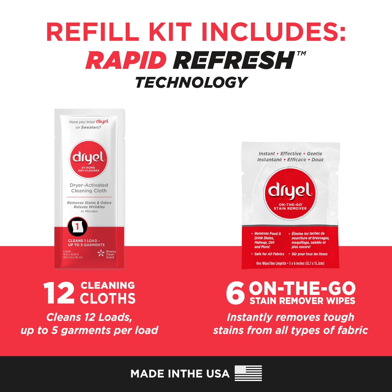 Dryel At-Home Dry Cleaner Refill And Improved Gentle Laundry Care For Special