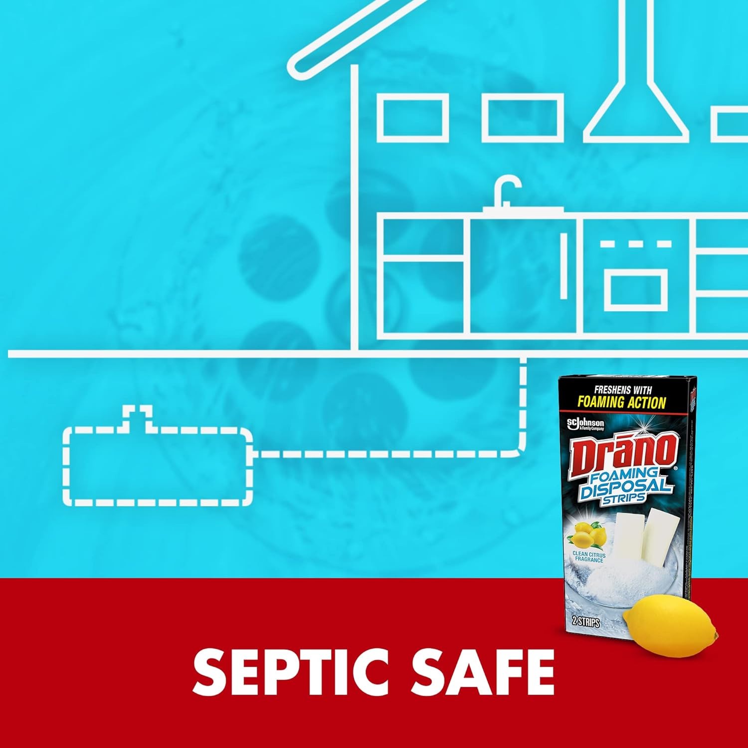 3 Boxes Drano Foaming Disposal Strips Garbage Disposal Cleaning Total 12 Strips