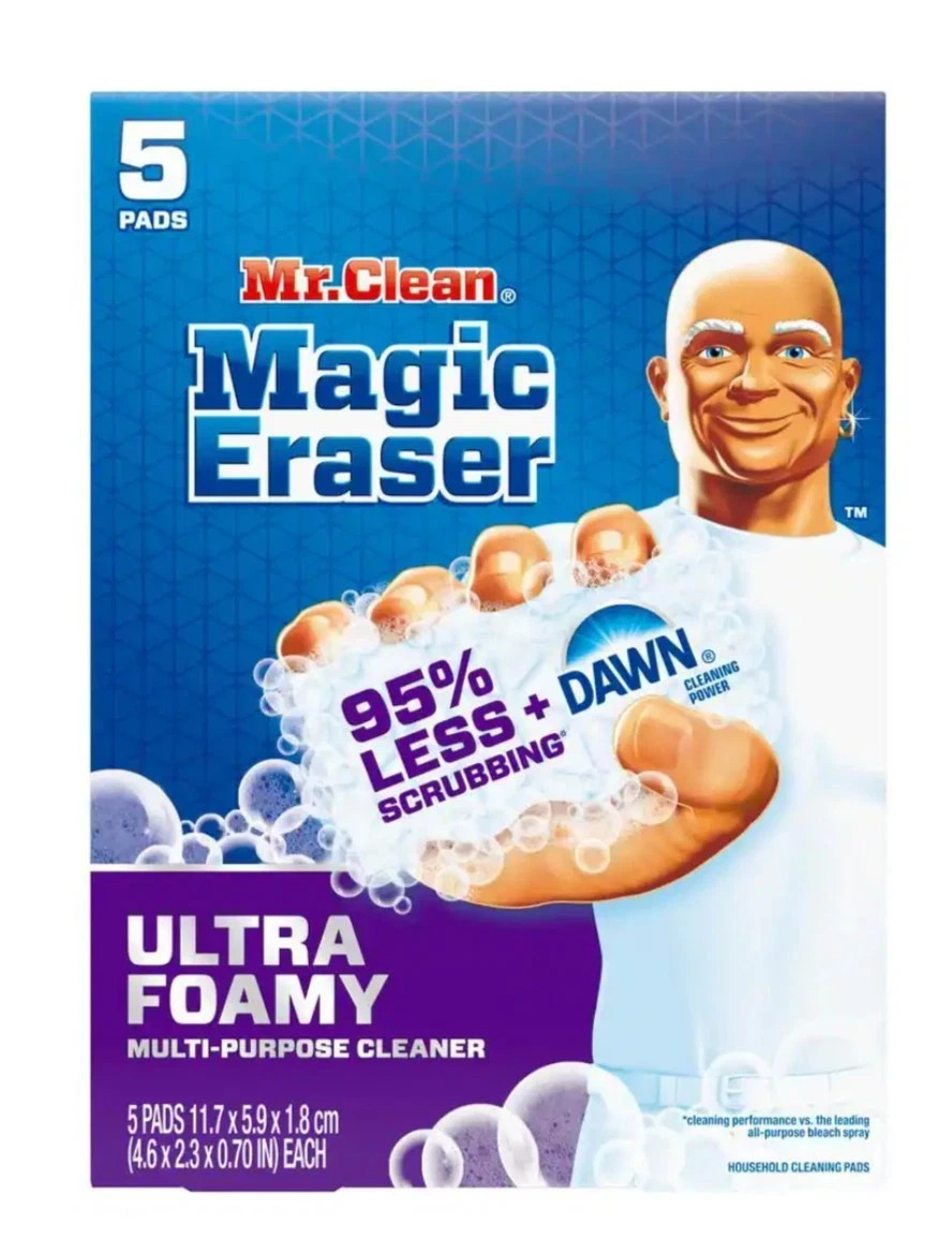 Mr. Clean Magic Eraser Ultra Foamy AllPurpose Cleaner Dawn Cleaning Pad 5 Pk NEW