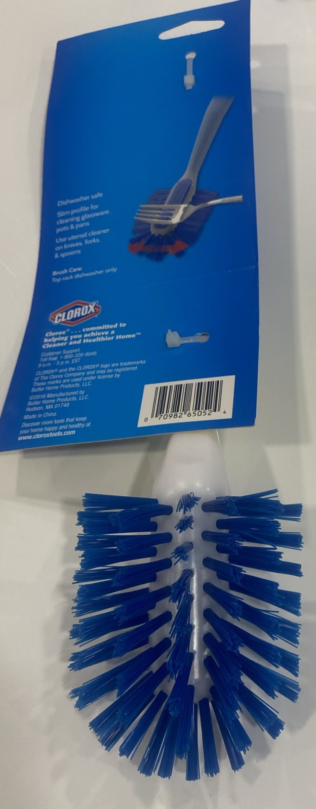 Clorox Utensil Dish Brush Curved Kitchen Brush – Dishwashing Cleaner Scrubber…