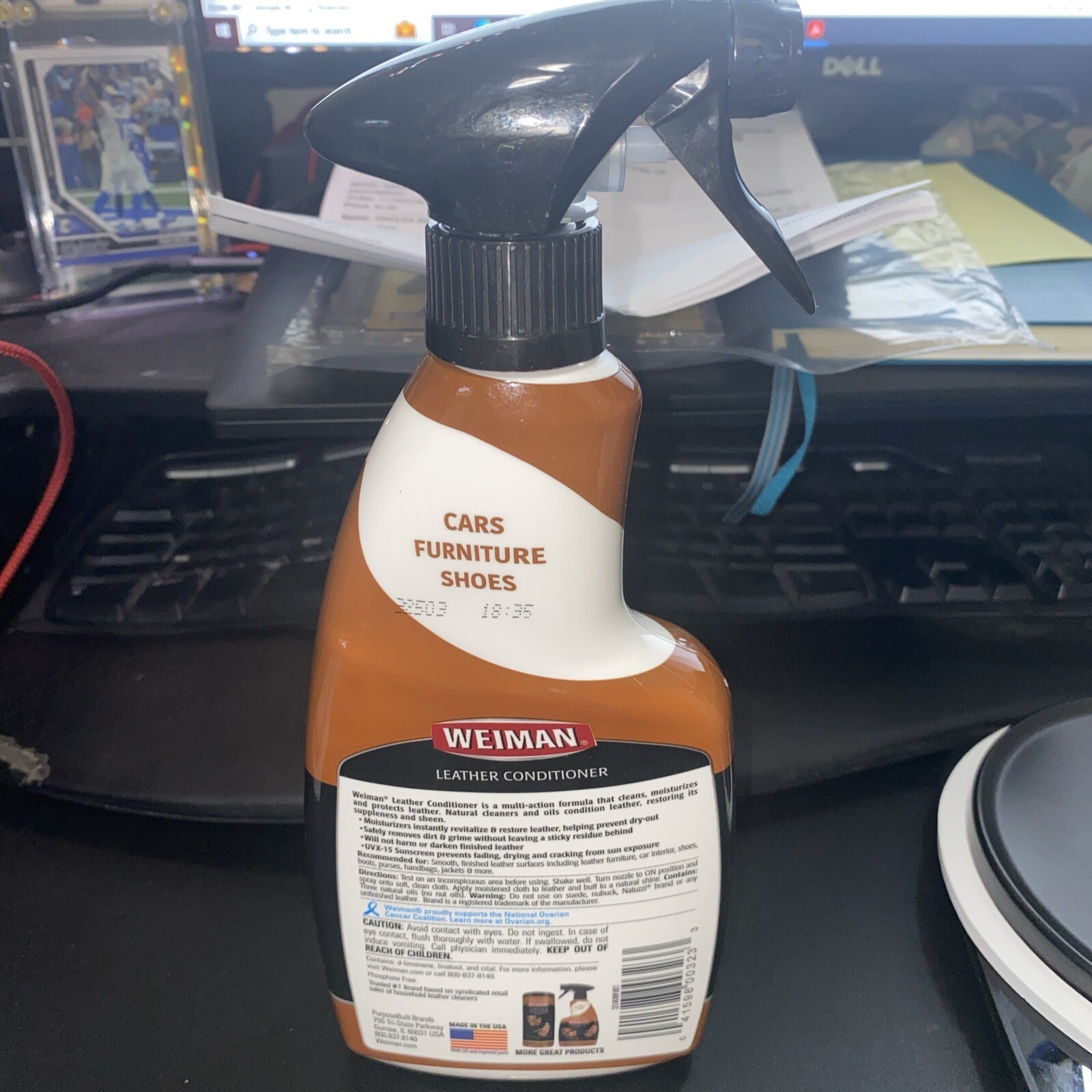 Weiman LEATHER CONDITIONER CLEANER Protect Restore Car Auto Seat Shoe Sofa 22oz