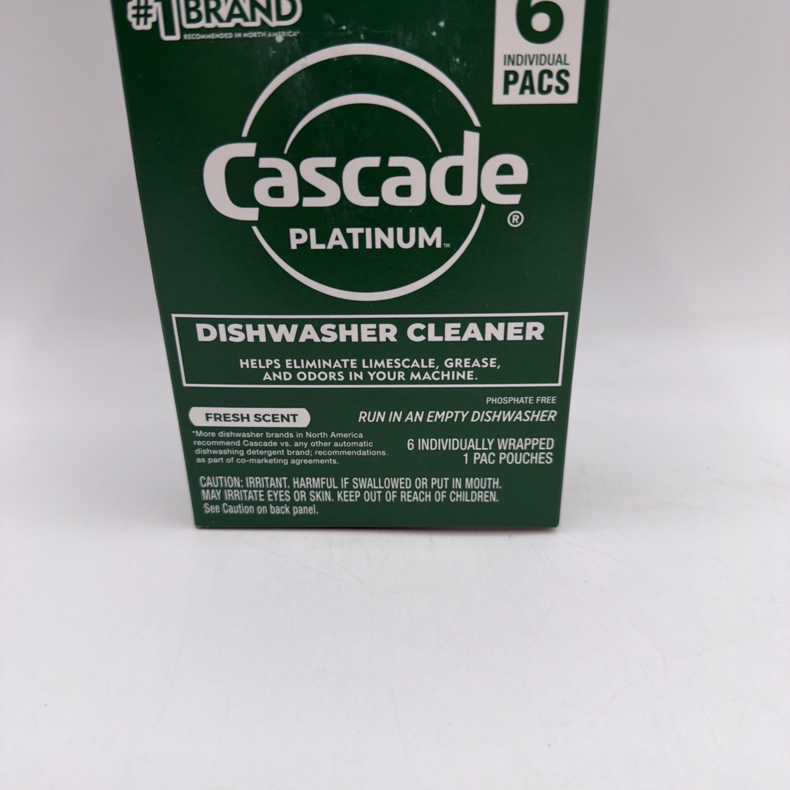 Cascade Platinum Dishwasher Cleaner Eliminate Limescale & Grease 6 Bags 1 Pack