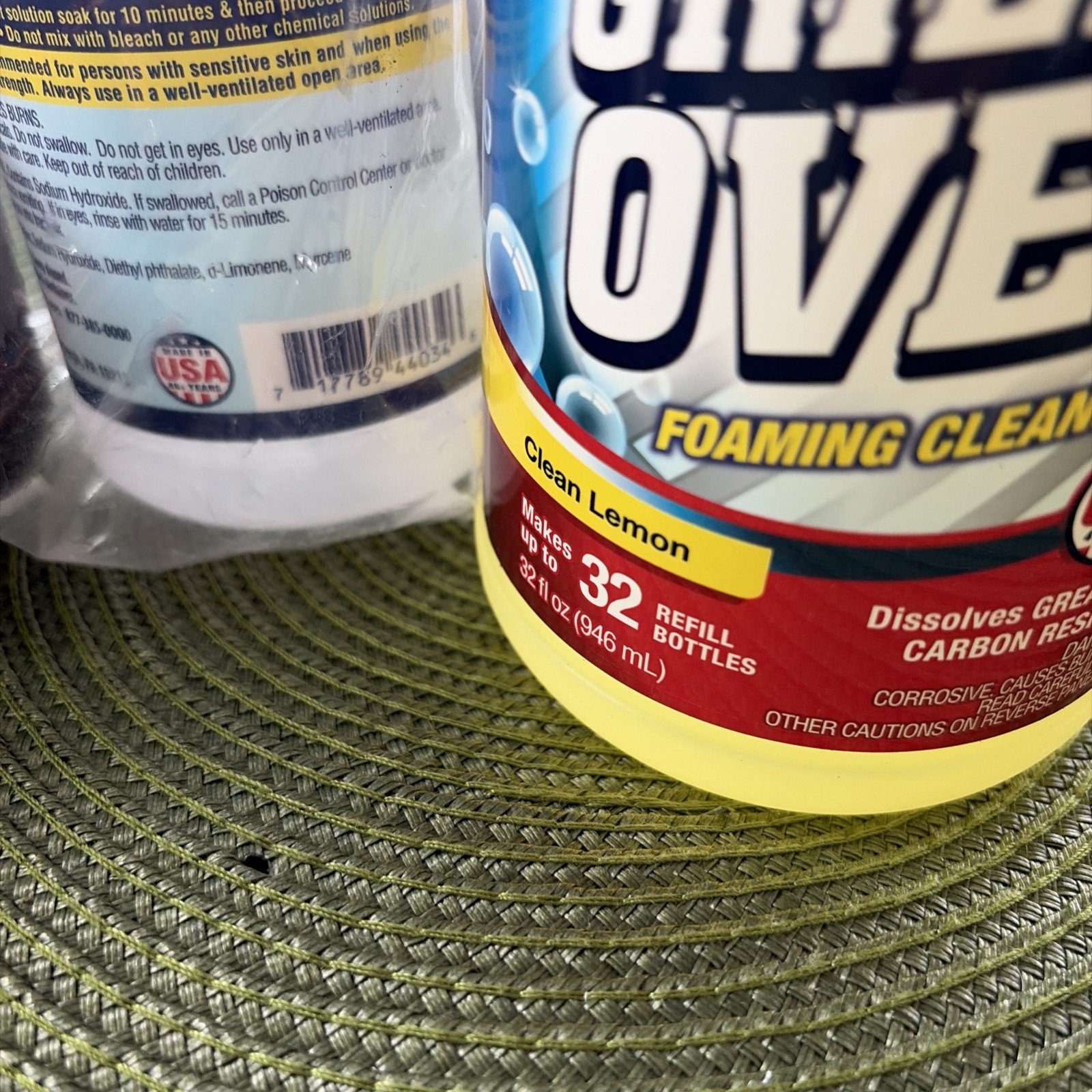 Professor Amos Concentrated Grill & Oven Foaming Cleaner kit 32 oz Clean Lemon
