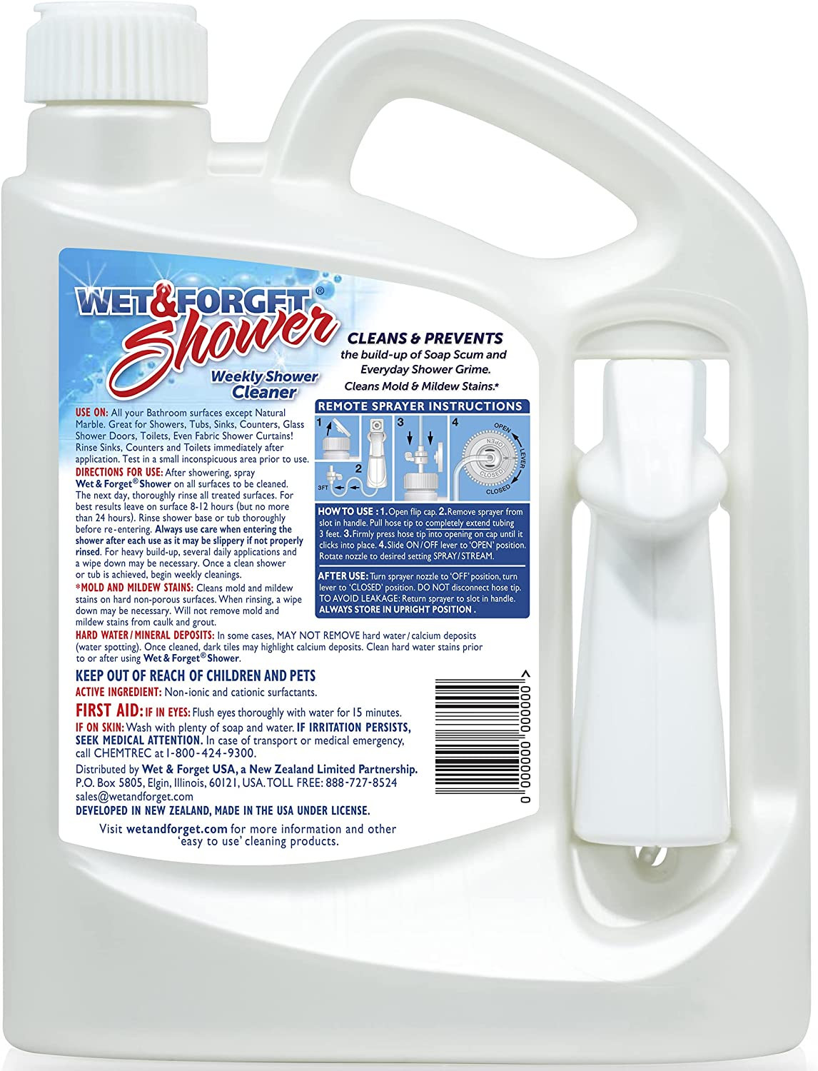Shower Cleaner Weekly Application Requires No Scrubbing, 64 Ounce (Pack of 1)