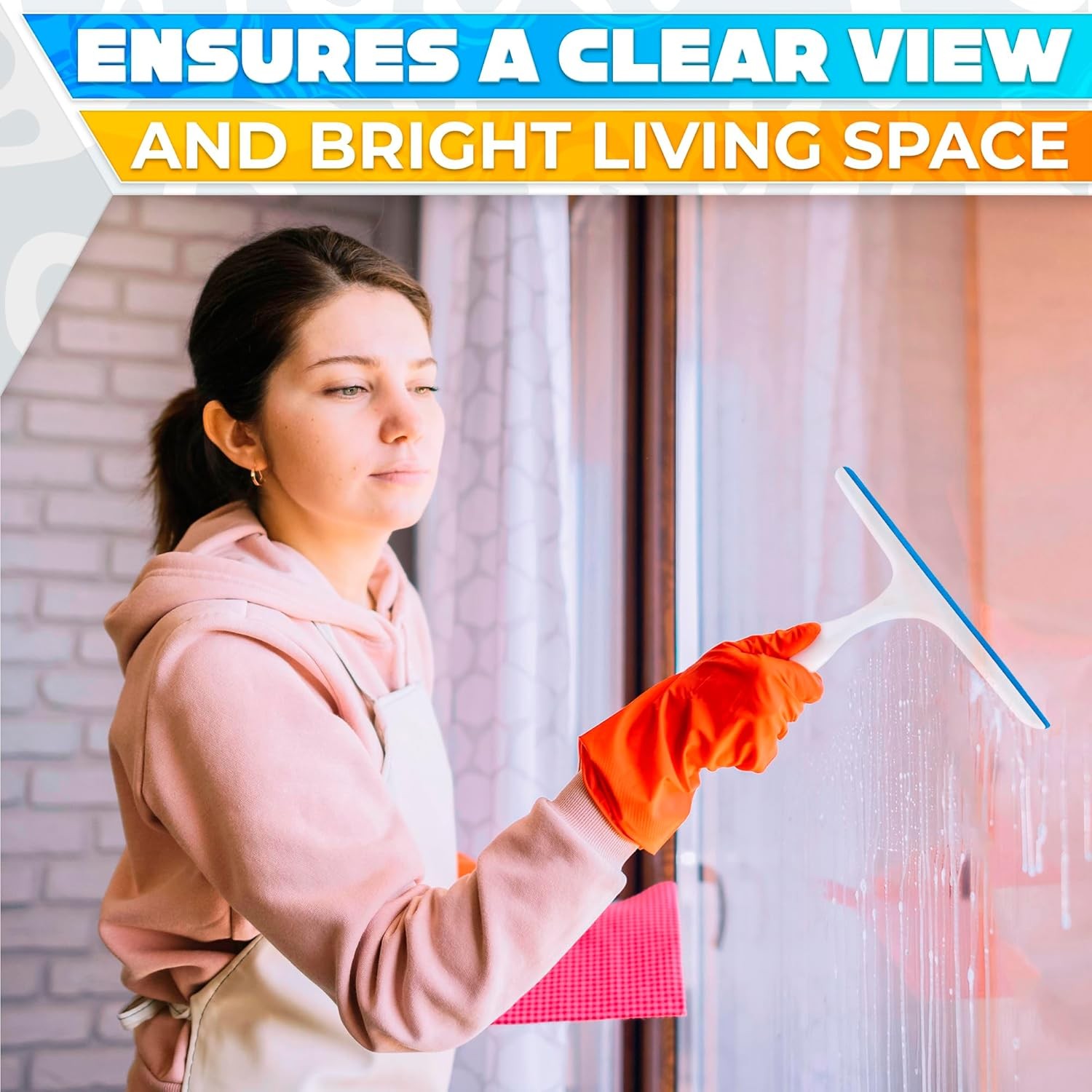 Window Mirror Car Windshield Squeegee Shower Glass Wiper Kitchen House Clean Set