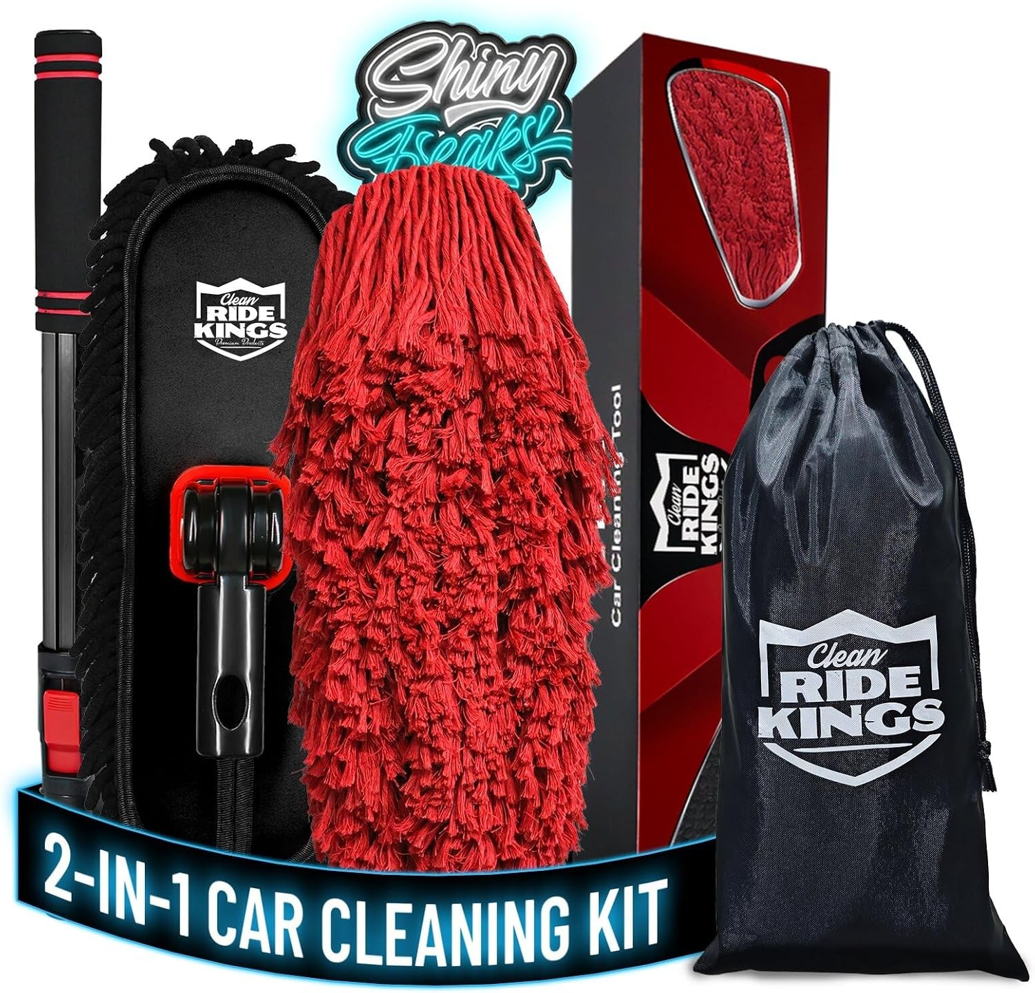 Car Cleaning Supplies Duster Exterior Scratch Free Soft Brush Kit Truck SUV RV