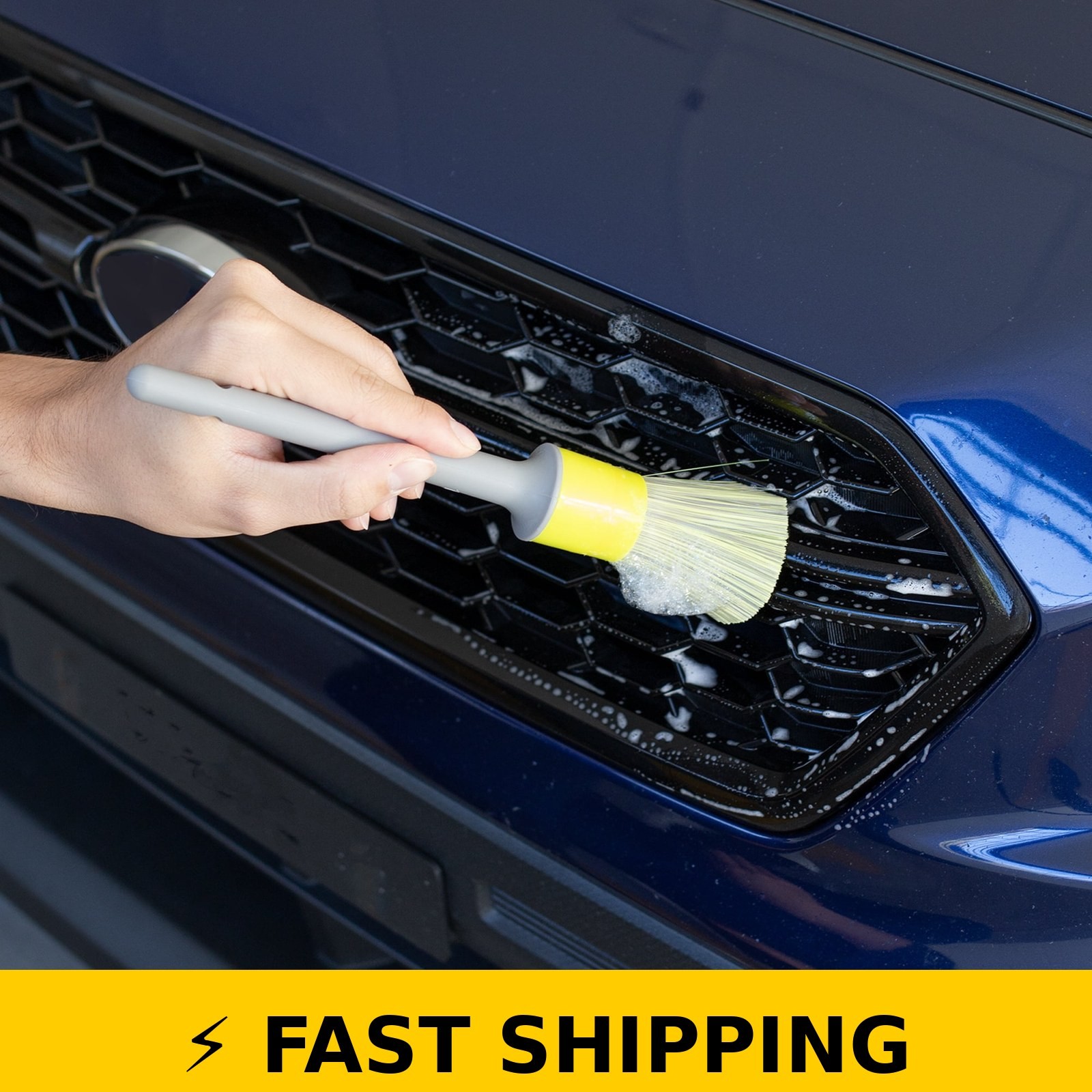 Auto Drive 2-Piece Car Detailing Brush Set