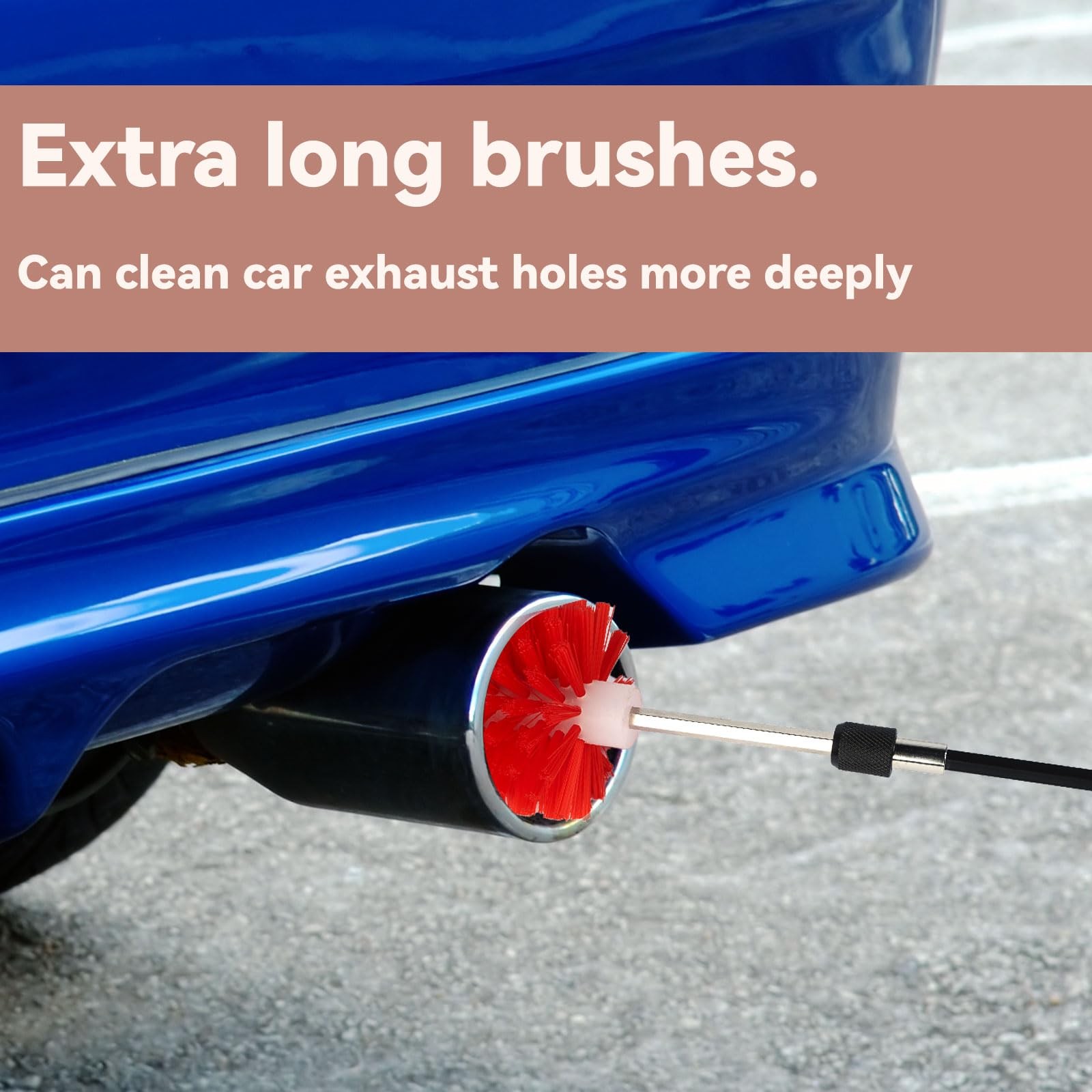 Wheel Brush Soft Durable for Wheels Rims Engines Exhaust Motorcycles