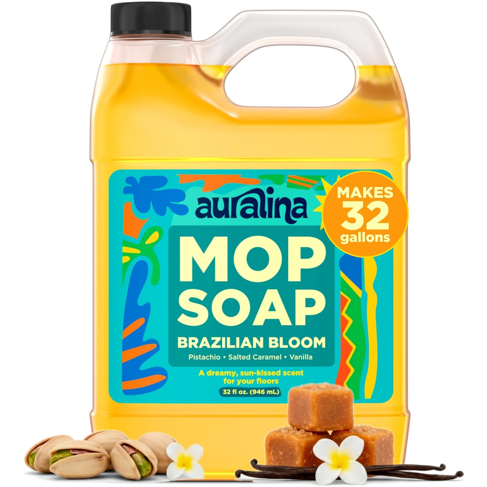Scented Floor Cleaner – Concentrated Mop Soap for Hardwood, Tile & Laminate – Pe