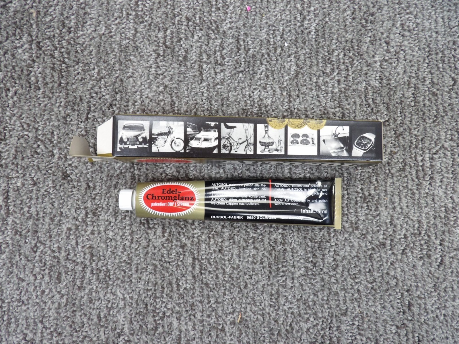 Autosol Metal Polish No.1000 Tube Chrome Brass Cleaner Protection