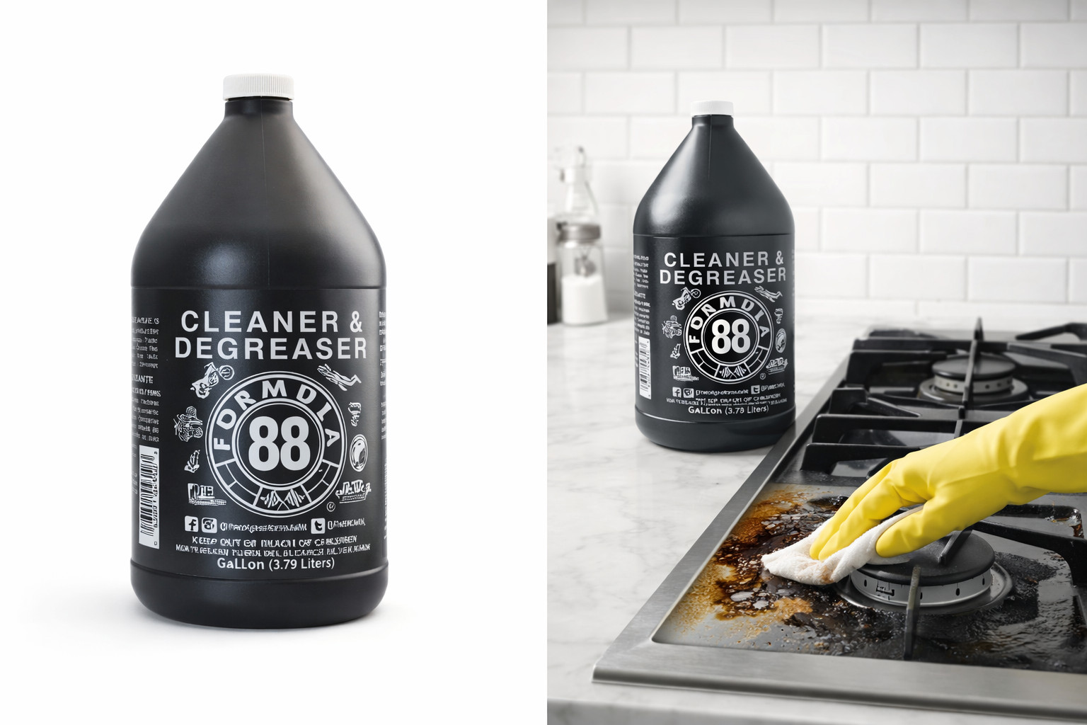 Formula 88 Degreaser 1 Gallon Heavy Duty Industrial Grease Cleaner