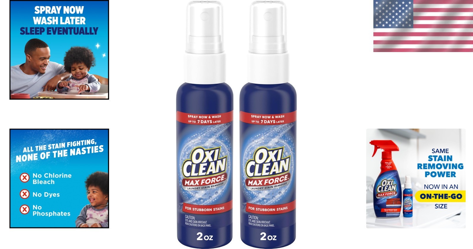 Max Force Advanced Stain Remover Spray 2 pack – Clean Tough Stains Effortlessly!
