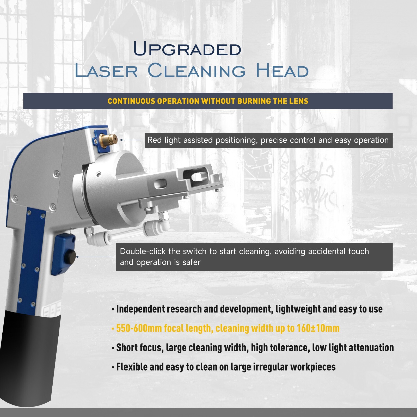 SFX3000W Laser Cleaning Machine MAX Laser Rust Removal with 20M Cable for Oil