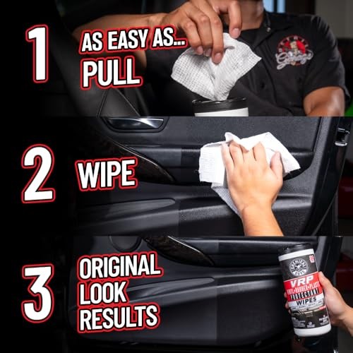 VRP Vinyl, Rubber, Plastic Shine and Protectant Wipes Canister (30 ct) (2