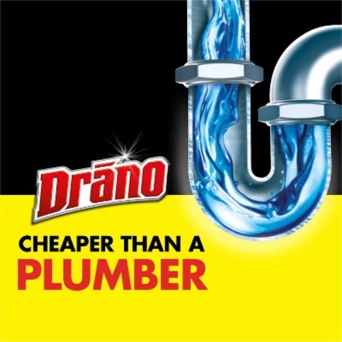 Drano Commercial Line Max Gel Drain Cleaner and Clog Remover – 128 fl ozr