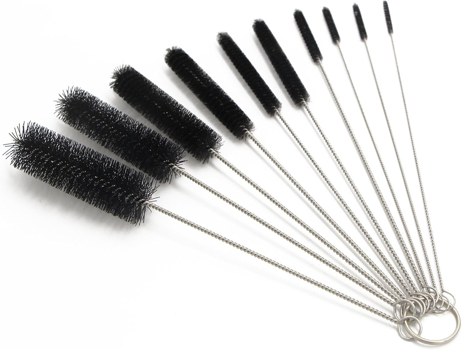 10 Pcs 8.2 Inch Tube Cleaning Brushes Nylon Cleaner Brush Long Sink Drain Pipe