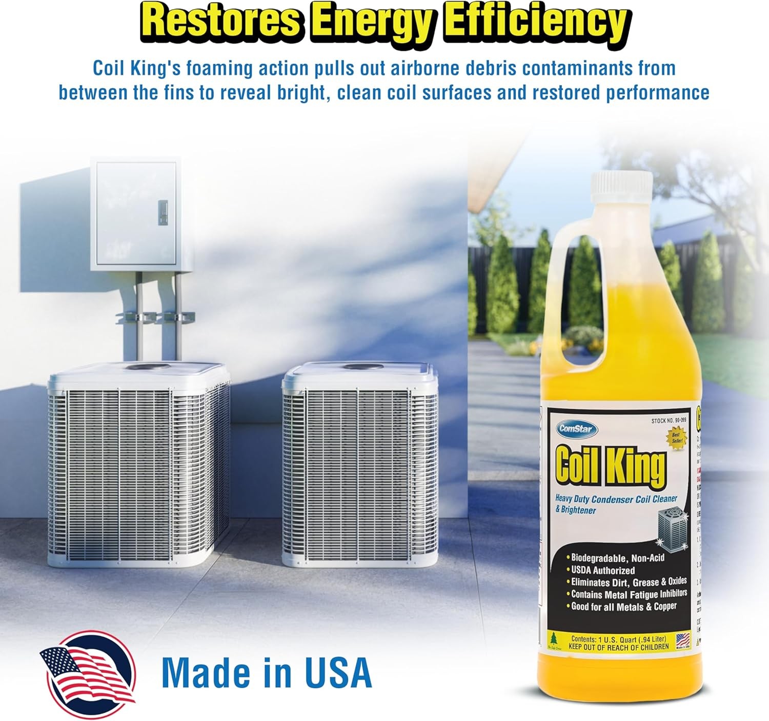 ComStar Coil King 1 Qt Foaming Coil Cleaner & Condenser Brightener