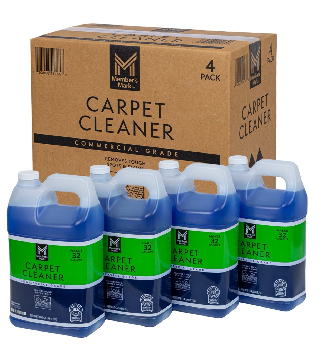 Member’s Mark Commercial Carpet Cleaner Concentrate, 1 gal each, 4 pk *FREE SHIP