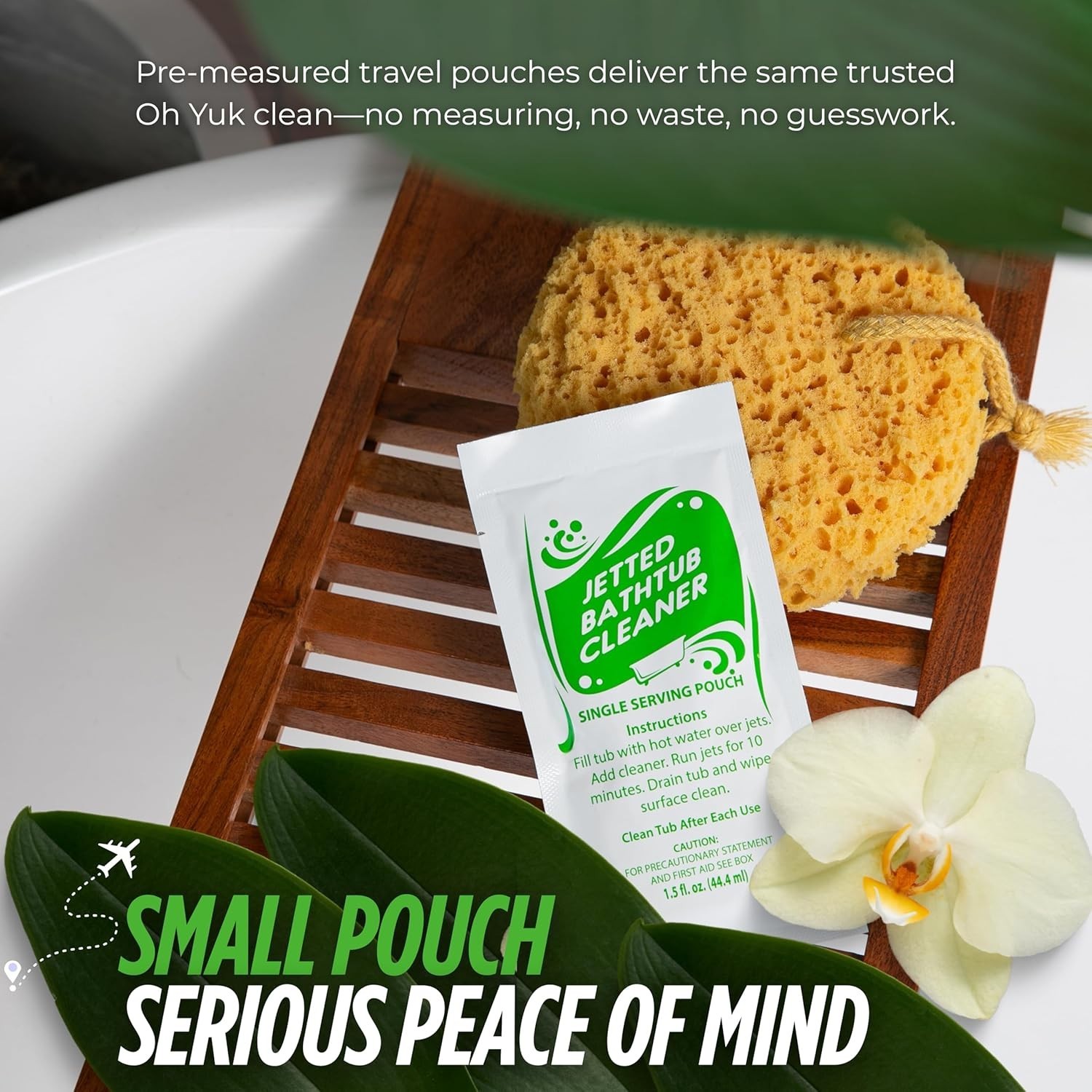 Jetted Tub Cleaner Concentrate – Quick, Powerful Cleaning in Travel Pouches