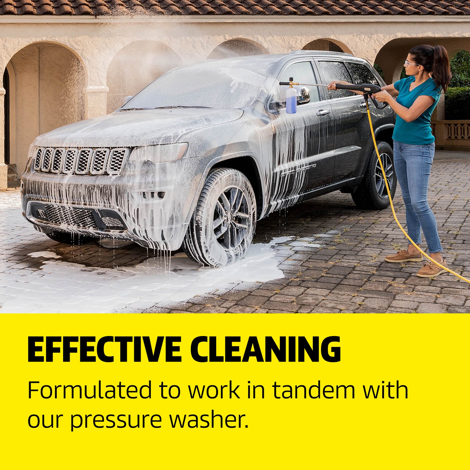 Kärcher Pressure Washer Detergent Vehicle Wash & Wax, Car Cleaner – 1 Gallon