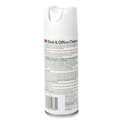 3M Desk and Office Spray Cleaner, Unscented, 15 oz Aerosol Spray, 8/Pack