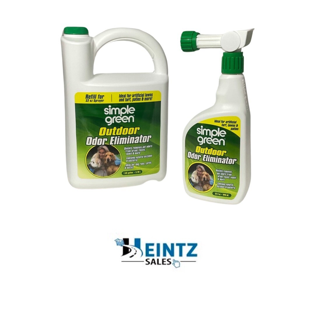 Simple Green Outdoor Odor Eliminator (32 oz Hose End Sprayer & 1 Gallon Refill)