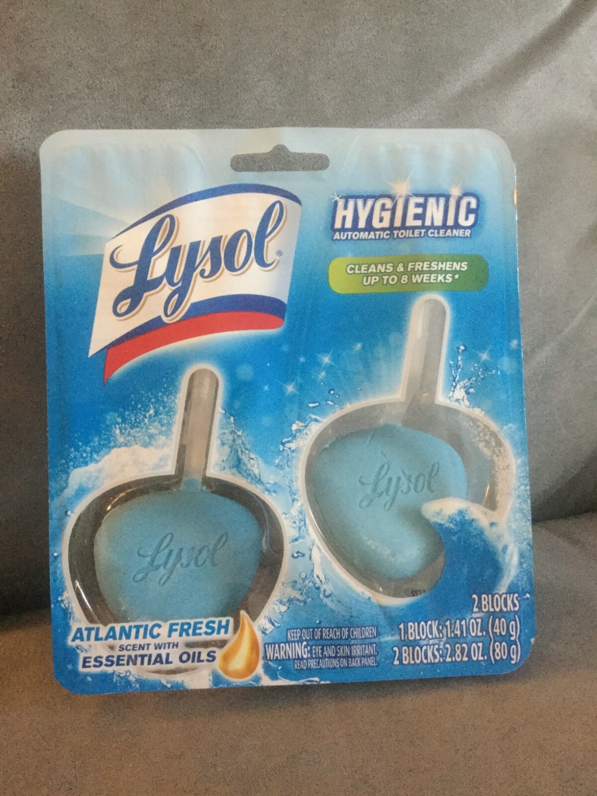 LYSOL AUTOMATIC TOILET CLEANER ATLANTIC FRESH 2 BLOCKS – BRAND NEW IN PKG