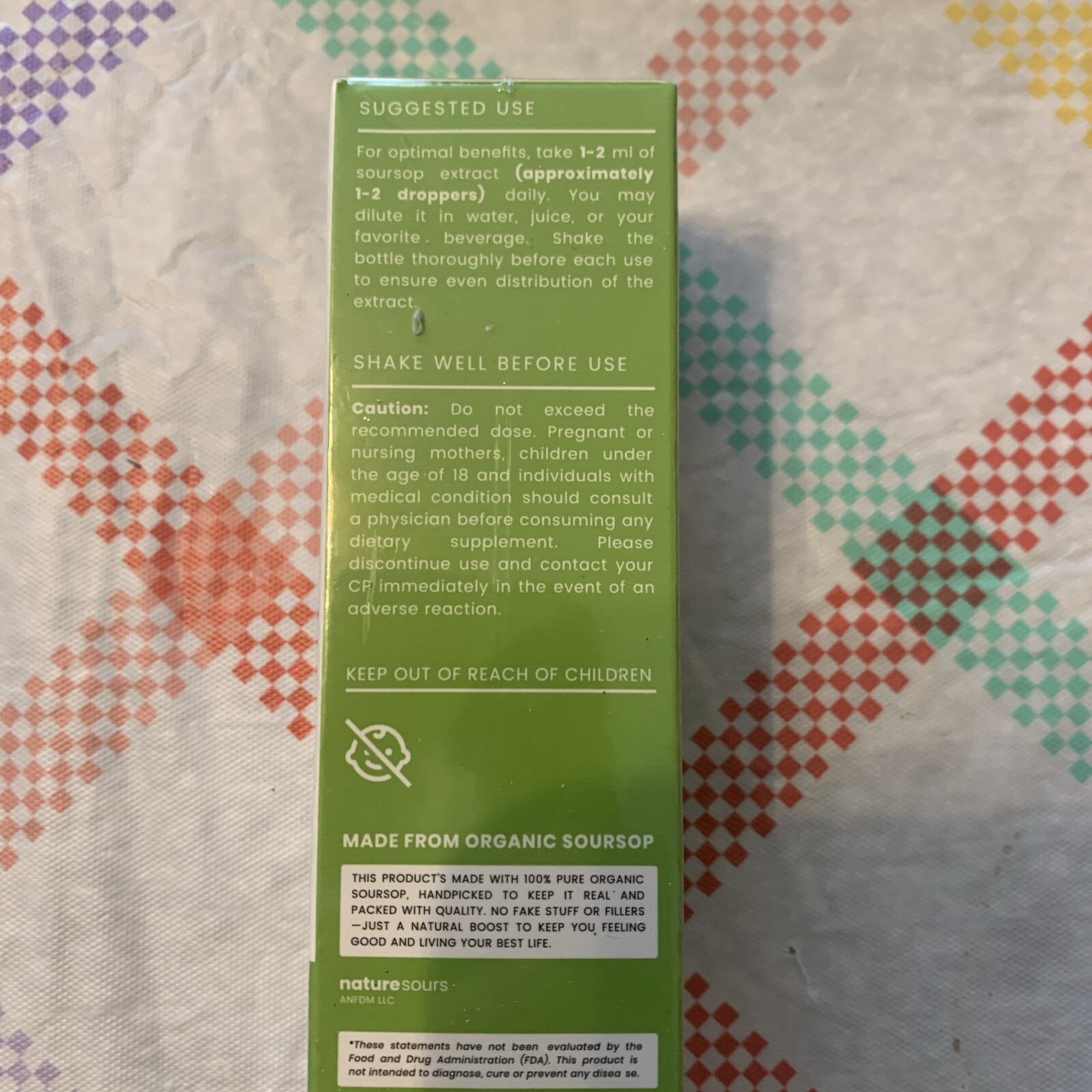 Soursop Graviola, 100% Natural Organic, Drops, 2 fl. oz