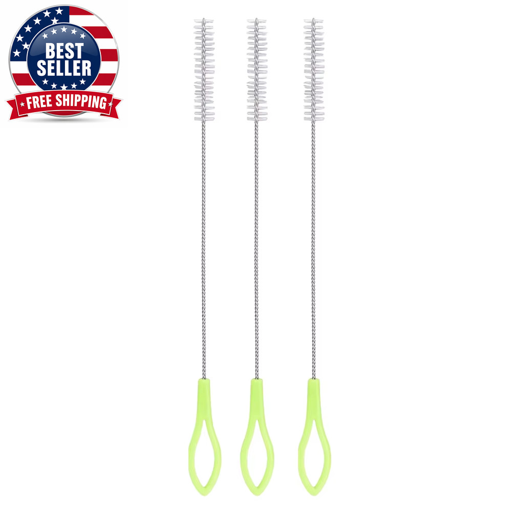 Nylon Stainless Steel Straw Brushes Drinking Straw Cleaning Extra Pipe Straw Cle