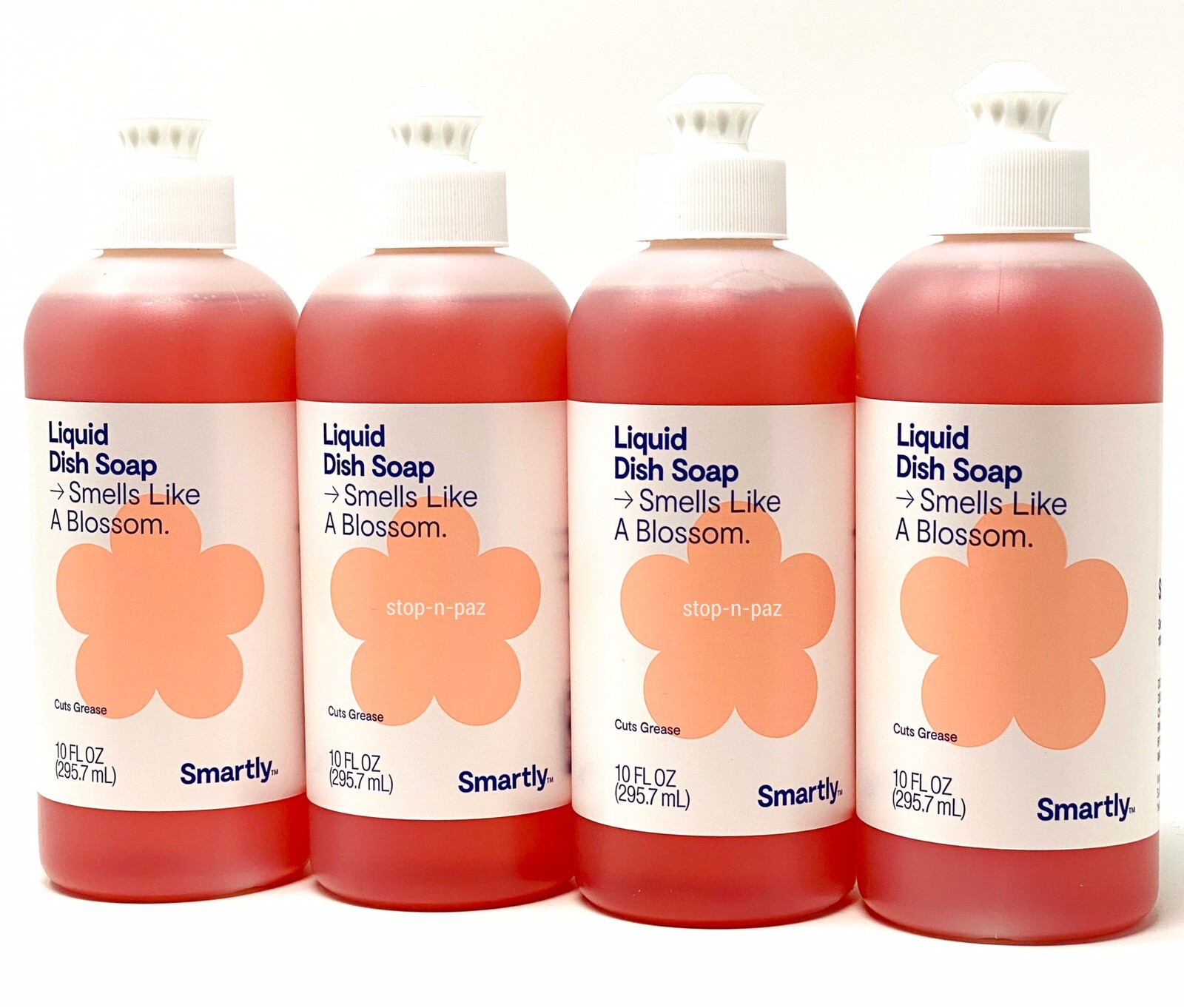 Smartly Liquid Dish Soap Smells Like A Blossom 10 Oz (4 Pack)