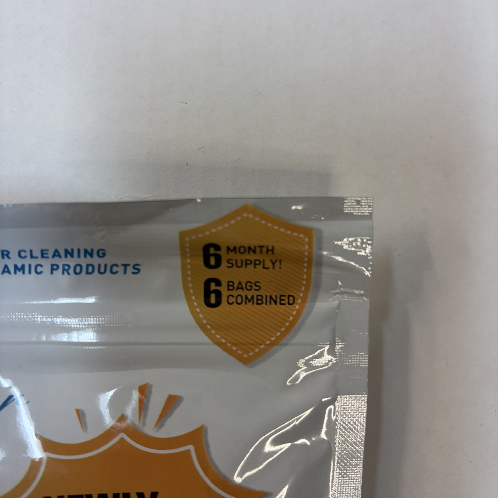 Foam Toilet Cleaner 6-Bags Ceramic Material Stains Cleaning Booster Exp. 10/2028