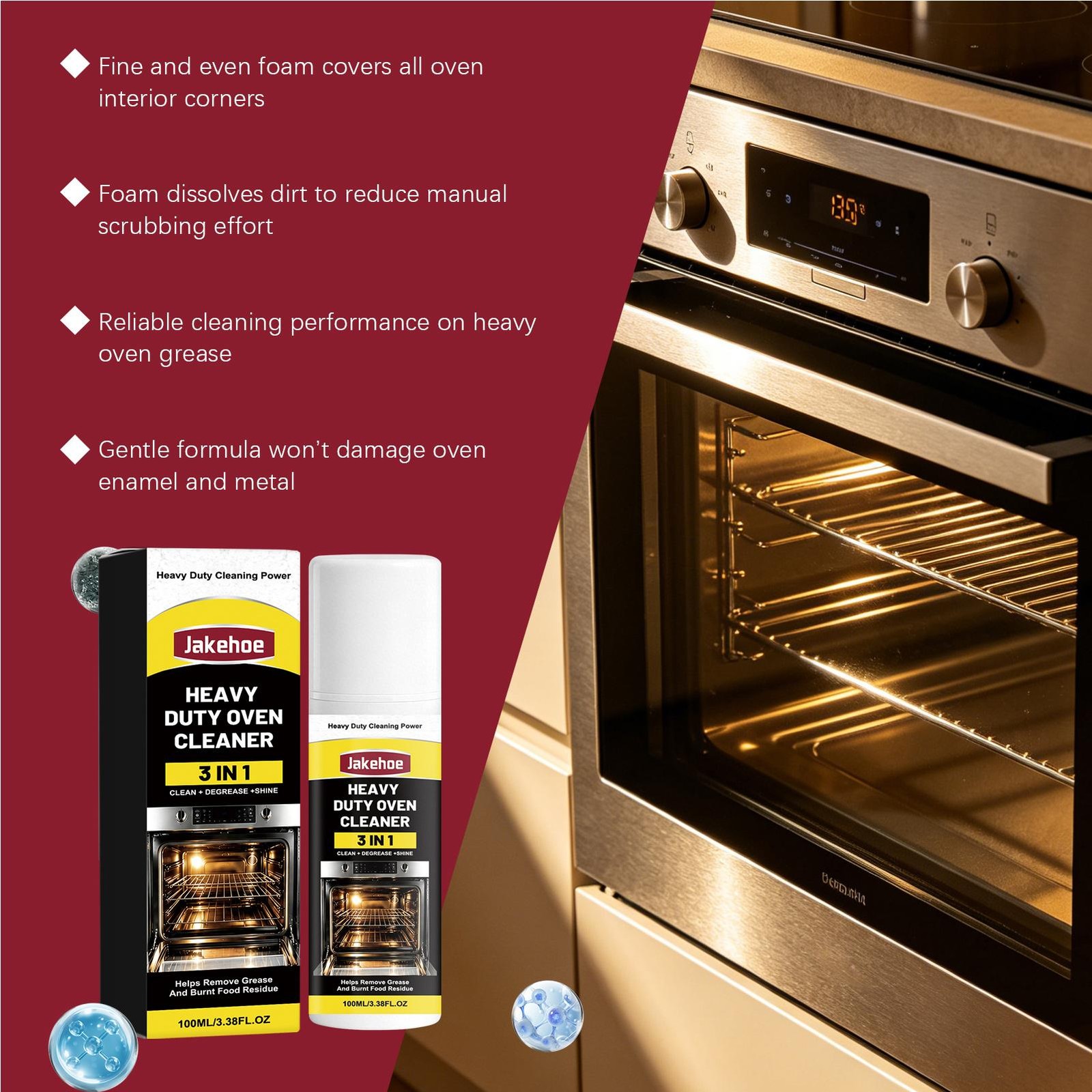 Clean + Degrease + Protect Stove and Oven 100ml
