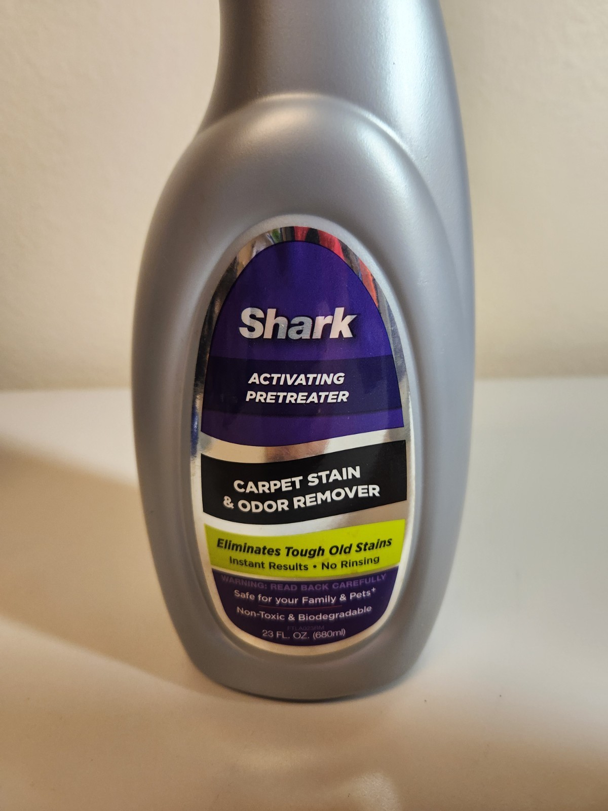 SHARK ACTIVATING PRETREATER CARPET STAIN & ODOR REMOVER 23oz NEW