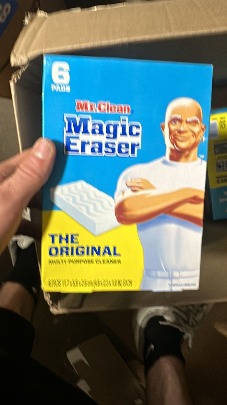 Mr. Clean Magic Eraser Original Cleaning Pads, 6 Count, All Purpose Cleaner 2 PK