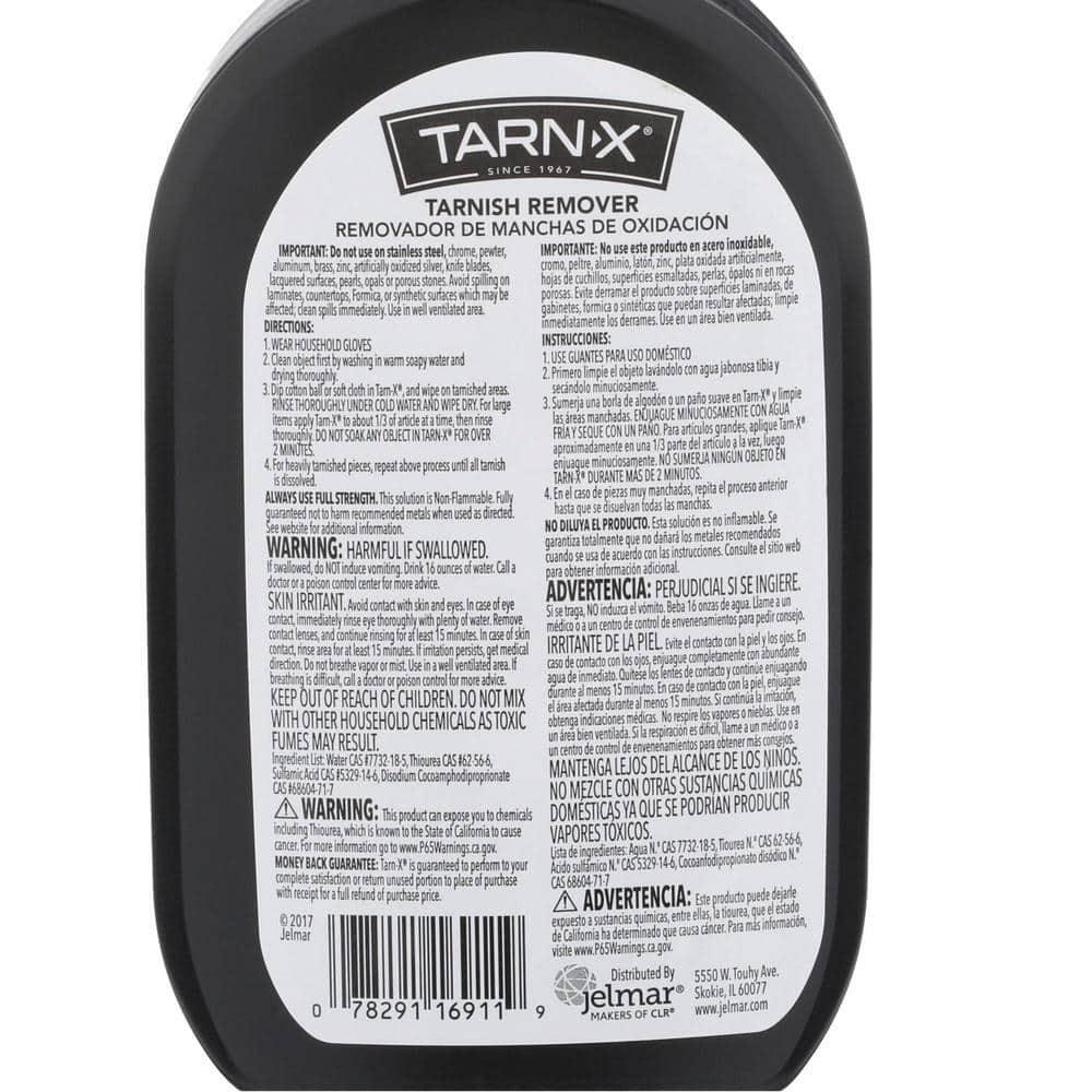 Tarn-x Tarnish Remover Jewelry Cleaner for Silver Gold & Cleaning Polishing 12oz