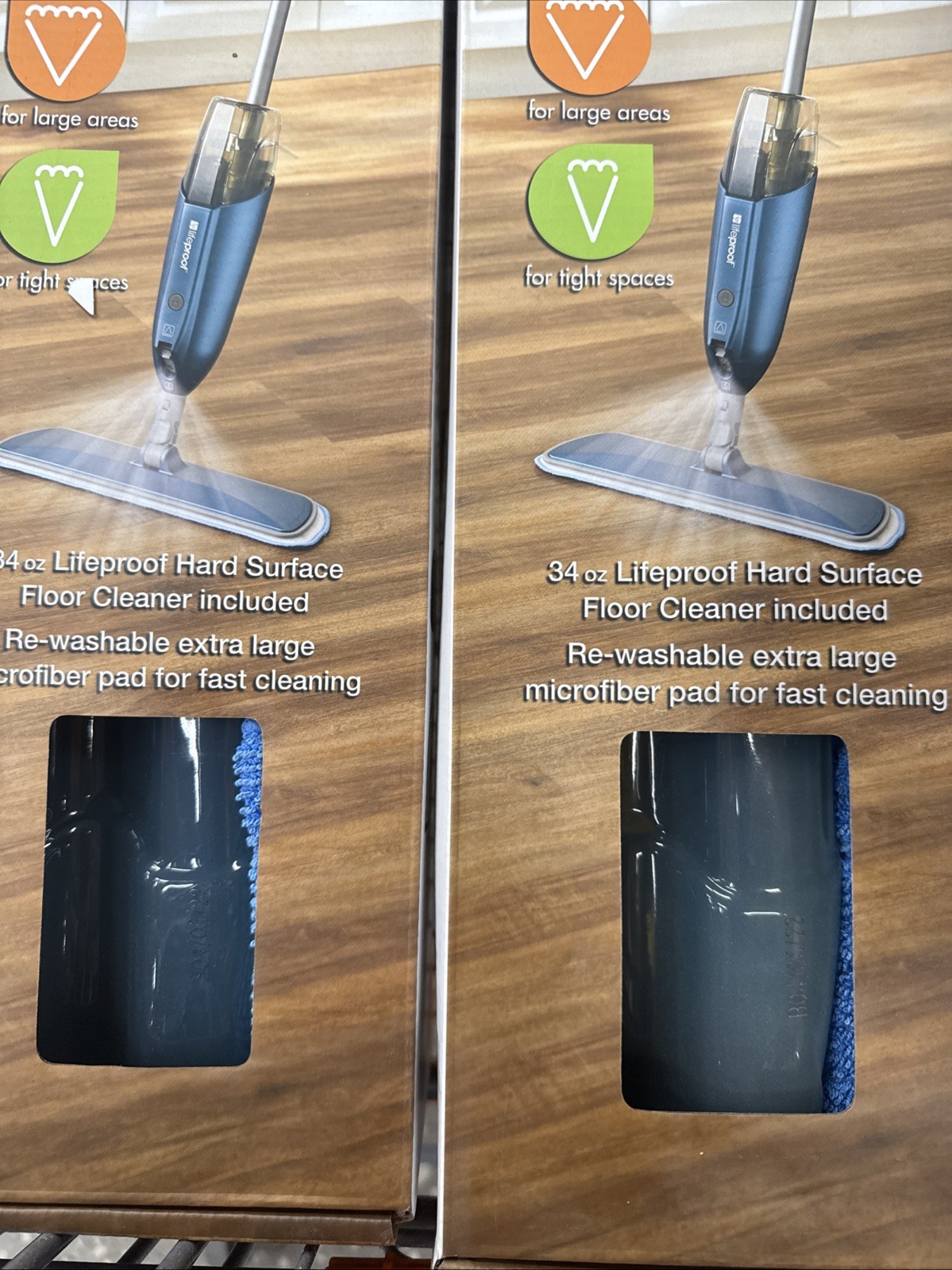 2X Lifeproof Hard Surface Floor Spray Mop For Laminate Vinyl Wood Tile