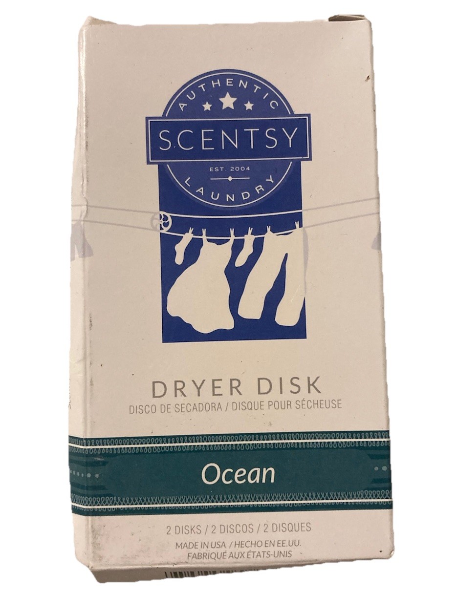 3 Packs Scentsy Dryer Disks OCEAN, 2 Discs Per pack.