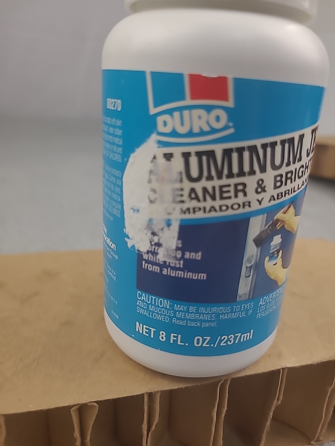 1x Duro by Loctite Aluminum Jelly Cleaner & Brightner 8 Fl Oz.