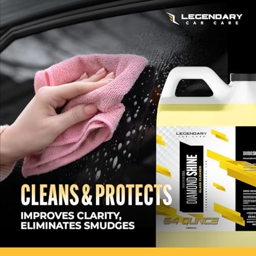 Legendary Glass Cleaner 64oz Auto Window & Windshield Spray, Ammonia-Free