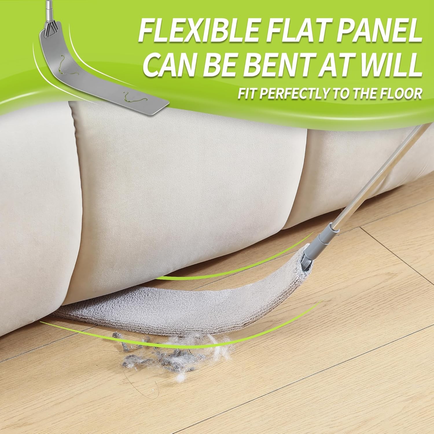 Skinny Retractable Duster – Microfiber Extension Tool for Tight Spaces