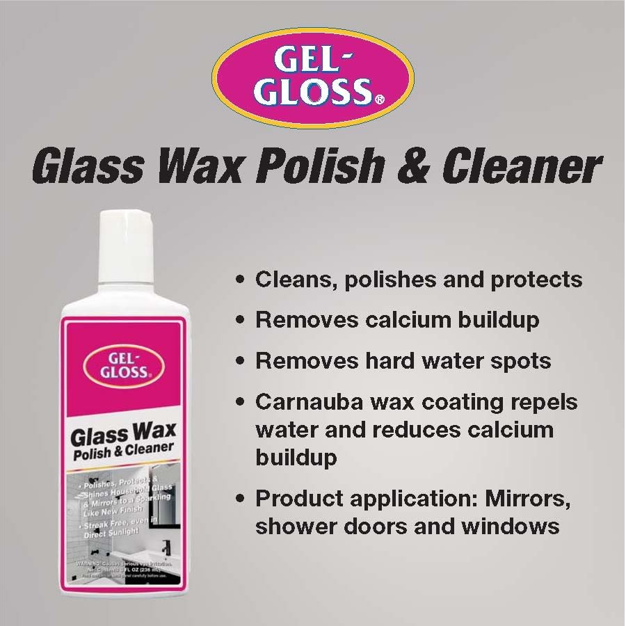 Gel-Gloss No Streak Glass Wax | Professional-Grade Silicon Wax Formulation | …