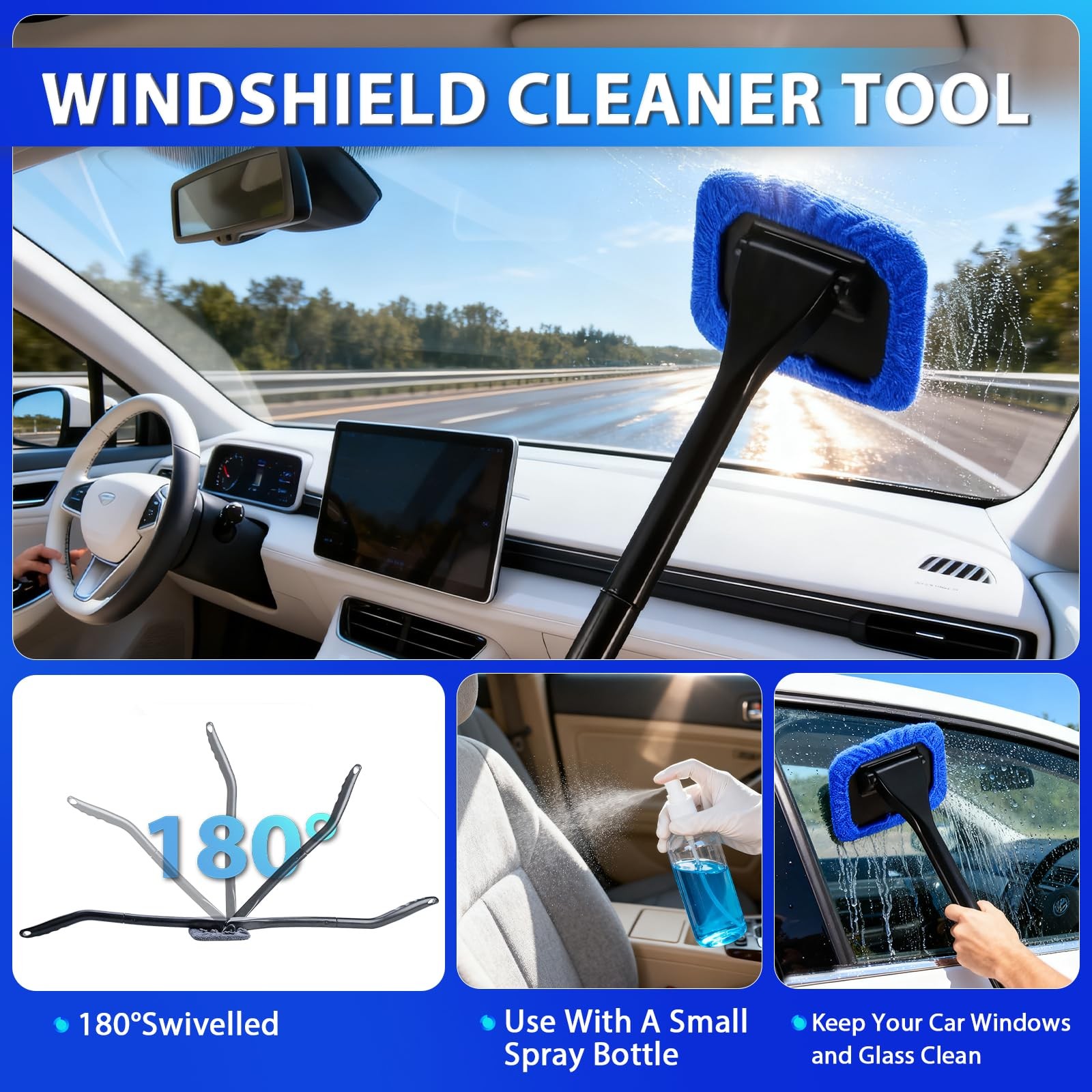 Car Cleaning Kit Car Detailing Kit,Car Cleaning Kit Interior Cleaner with Hig…
