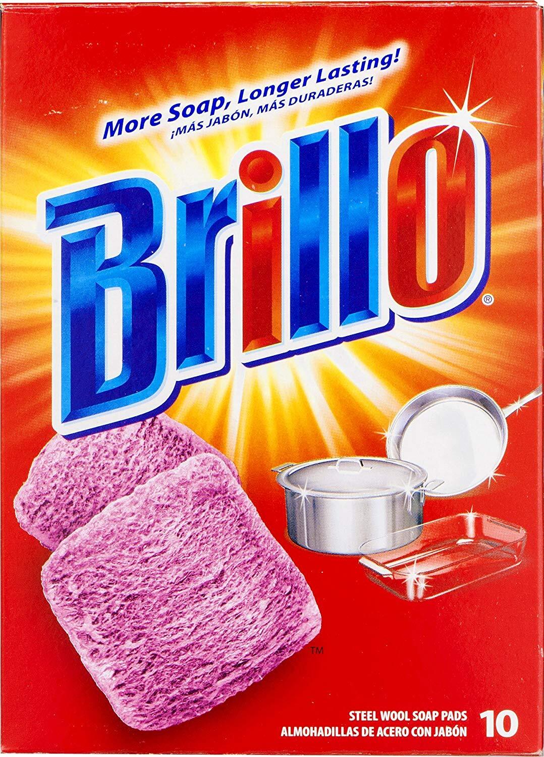 Brillo Steel Wool Soap Pads, 10 Ct in a Pack