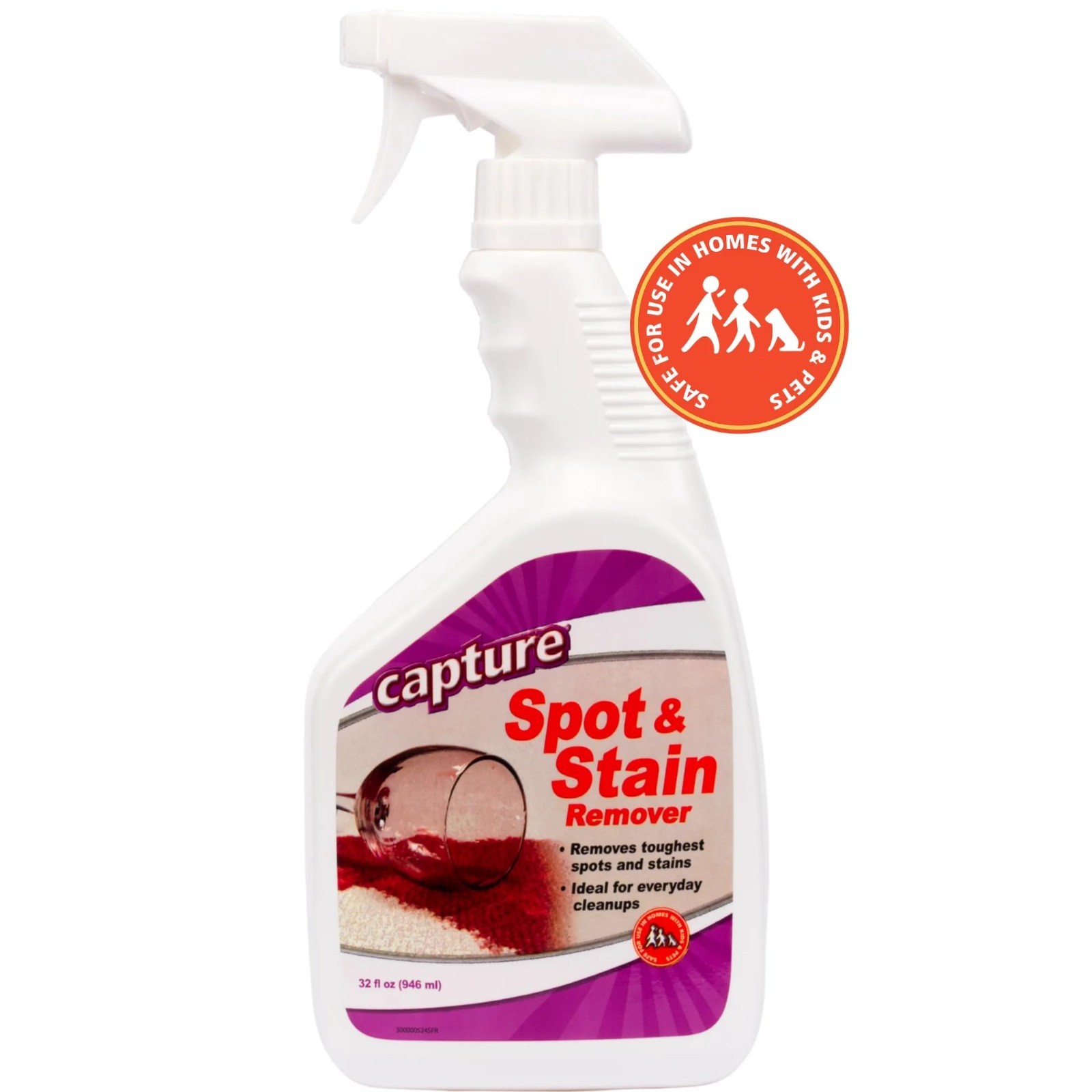 Multi-Purpose Spot & Stain Remover for Carpet, Couch, Sofa – 32 oz (2 Pack)