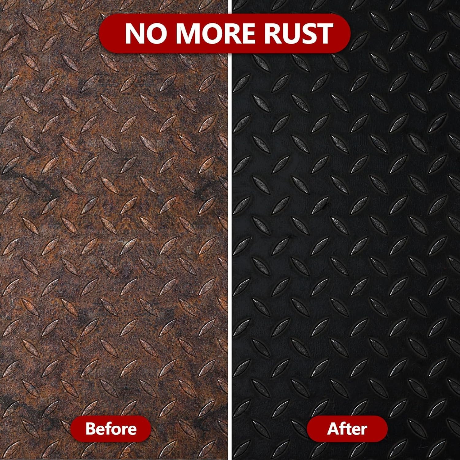 4-In-1 Rust Converter & Metal Primer, 34 Fl Oz Black Rust Inhibitor Paint for Me