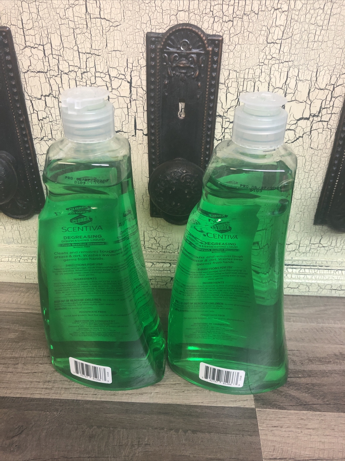2 Bottles Scentiva ~ Degreasing Dishwasing Liquid 26 fl oz Each