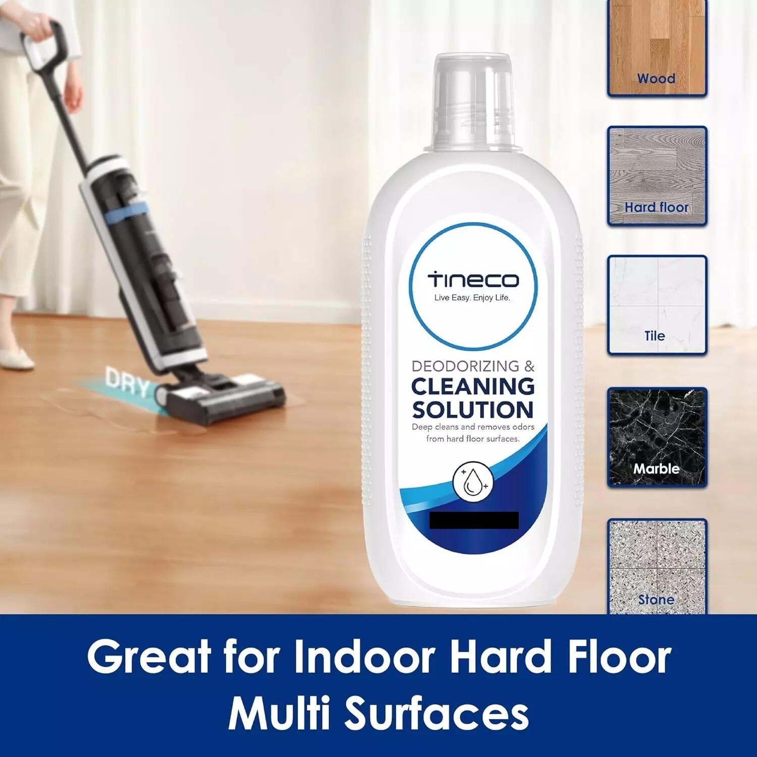 Tineco Floor Cleaning Solution 5L (16.9 OZ*10) Wet Dry Vacuum Refill iFLOOR New!